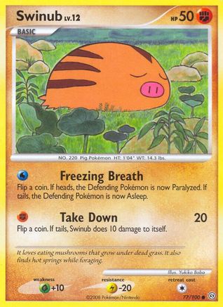 Swinub  - Reverse Holofoil Stormfront - Common