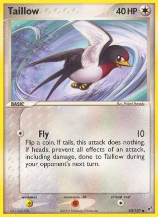 Taillow 080  - Reverse Holofoil Deoxys - Common