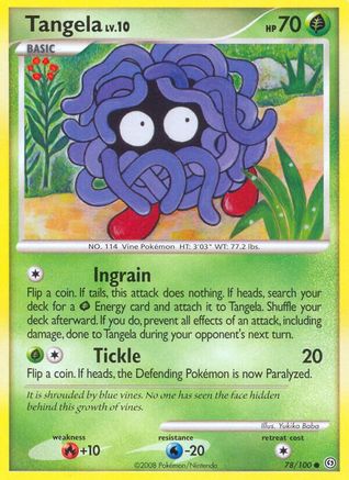 Tangela  - Reverse Holofoil Stormfront - Common