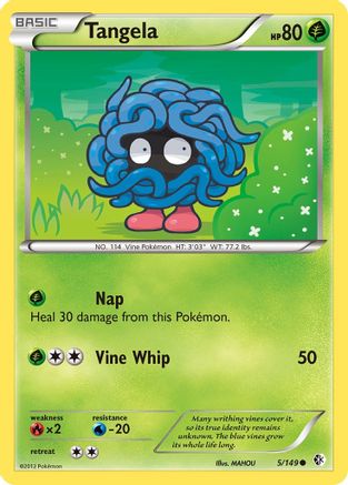 Tangela  - Reverse Holofoil Boundaries Crossed - Common