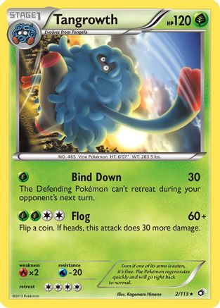 Tangrowth  - Reverse Holofoil Legendary Treasures - Rare
