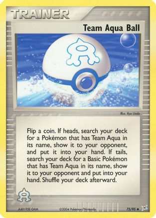 Team Aqua Ball  - Reverse Holofoil Team Magma vs Team Aqua - Uncommon