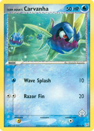 Team Aqua's Carvanha 048/95  Team Magma vs Team Aqua - Common