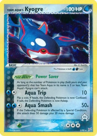 Team Aqua's Kyogre  - Holofoil Team Magma vs Team Aqua - Holo Rare