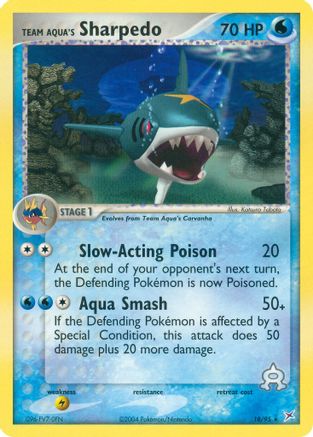Team Aqua's Sharpedo - 18/95/95  Team Magma vs Team Aqua - Rare