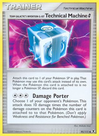 Team Galactic's Invention G-107 Technical Mach. G  - Reverse Holofoil Rising Rivals - Uncommon