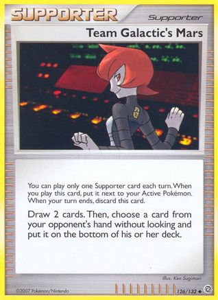 Team Galactic's Mars 126  - Reverse Holofoil Secret Wonders - Uncommon