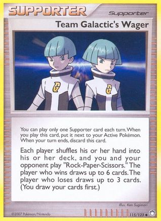 Team Galactic's Wager 115  - Reverse Holofoil Mysterious Treasures - Uncommon