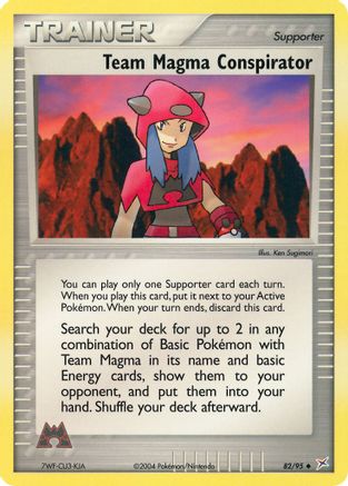 Team Magma Conspirator/95  Team Magma vs Team Aqua - Uncommon