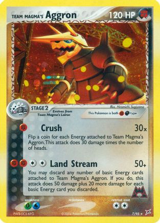 Team Magma's Aggron 007  - Reverse Holofoil Team Magma vs Team Aqua - Holo Rare