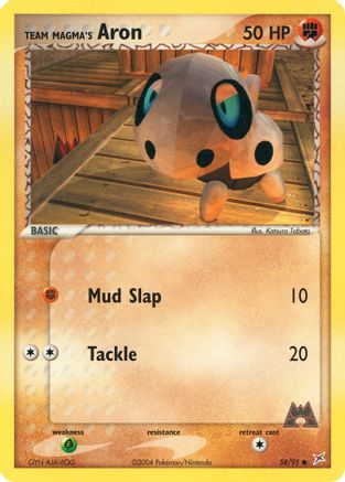 Team Magma's Aron 058/95  Team Magma vs Team Aqua - Common
