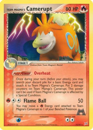 Team Magma's Camerupt  - Reverse Holofoil Team Magma vs Team Aqua - Rare