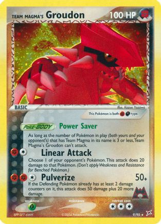 Team Magma's Groudon  - Reverse Holofoil Team Magma vs Team Aqua - Holo Rare