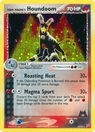 Team Magma's Houndoom - 10/95/95  - Reverse Holofoil Team Magma vs Team Aqua - Holo Rare