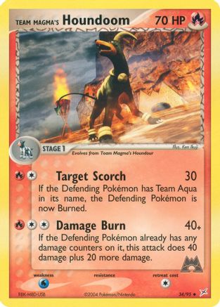 Team Magma's Houndoom 034/95  Team Magma vs Team Aqua - Uncommon