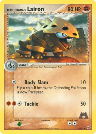 Team Magma's Lairon - 20/95/95  Team Magma vs Team Aqua - Rare