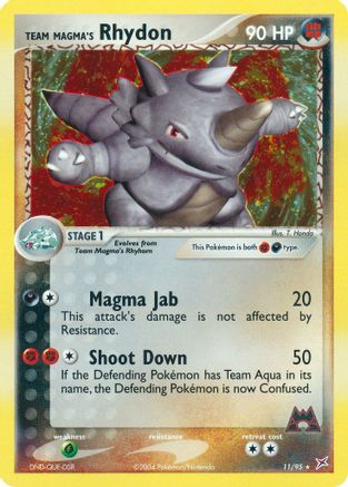 Team Magma's Rhydon - 11/95/95  - Holofoil Team Magma vs Team Aqua - Holo Rare