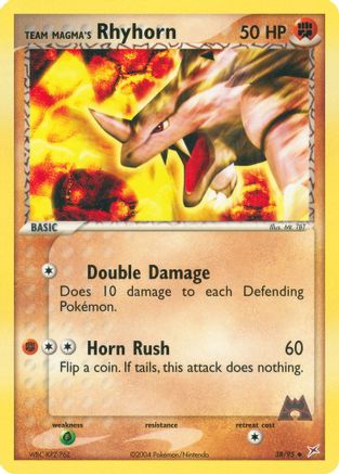 Team Magma's Rhyhorn - 38/95/95  Team Magma vs Team Aqua - Uncommon