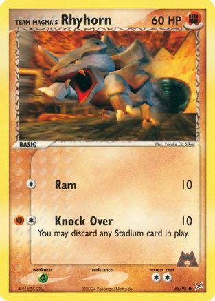 Team Magma's Rhyhorn 068/95  Team Magma vs Team Aqua - Common