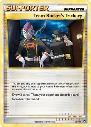 Team Rocket's Trickery 078/90  - Reverse Holofoil Undaunted - Uncommon