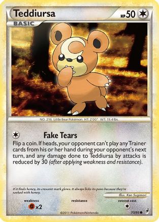 Teddiursa 073  - Reverse Holofoil Call of Legends - Common