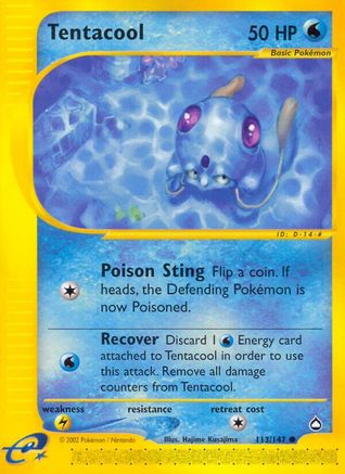 Tentacool 113  Aquapolis - Common