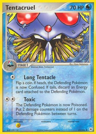 Tentacruel  - Reverse Holofoil Hidden Legends - Uncommon