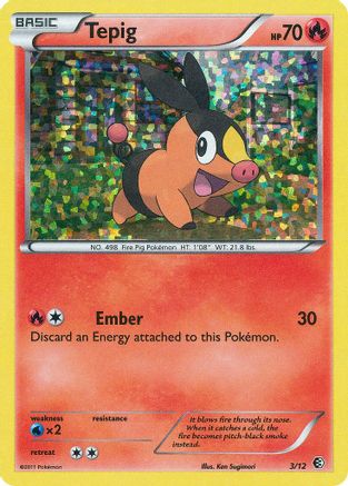 Tepig - 3/12/12  - Holofoil McDonalds Promos 2011 - Promo