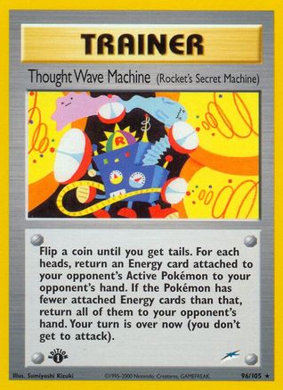 Thought Wave Machine (Rocket's Secret Machine)  - 1st Edition Neo Destiny - Rare