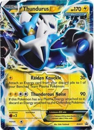 Thundurus EX (Team Plasma) (Team Plasma) - BW81 BW81  - Holofoil Black and White Promos - Promo