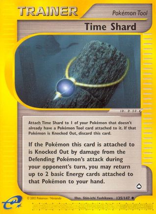 Time Shard  - Reverse Holofoil Aquapolis - Uncommon