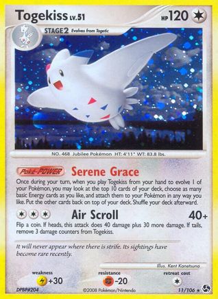 Togekiss  - Reverse Holofoil Great Encounters - Holo Rare
