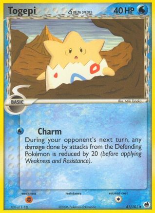 Togepi (Delta Species)  - Reverse Holofoil Dragon Frontiers - Uncommon