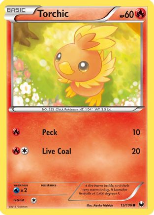 Torchic (15)  - Reverse Holofoil Dark Explorers - Common