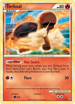 Torkoal  - Reverse Holofoil Unleashed - Rare