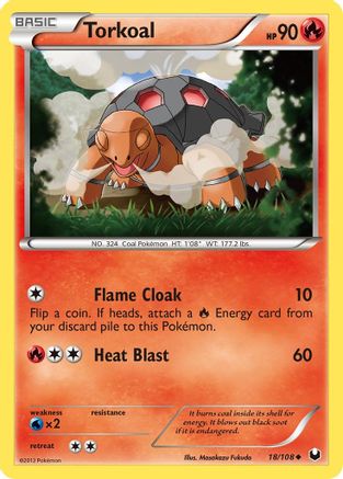 Torkoal  - Reverse Holofoil Dark Explorers - Uncommon