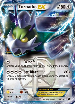Tornadus EX (Team Plasma)  - Holofoil Plasma Freeze - Ultra Rare