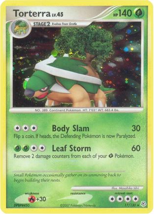 Torterra 017  - Holofoil Diamond and Pearl - Holo Rare