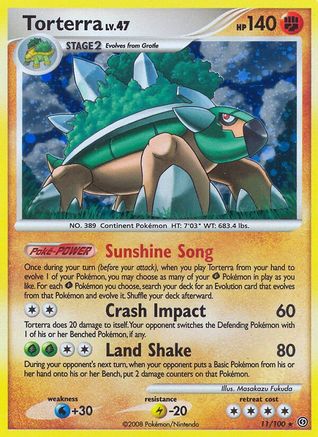Torterra  - Reverse Holofoil Stormfront - Holo Rare