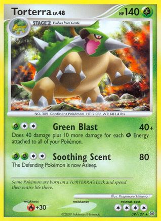 Torterra  - Reverse Holofoil Platinum - Rare