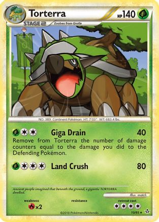 Torterra  - Reverse Holofoil Unleashed - Holo Rare