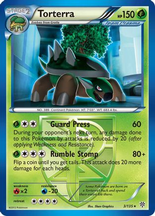 Torterra (Team Plasma)  Plasma Storm - Rare