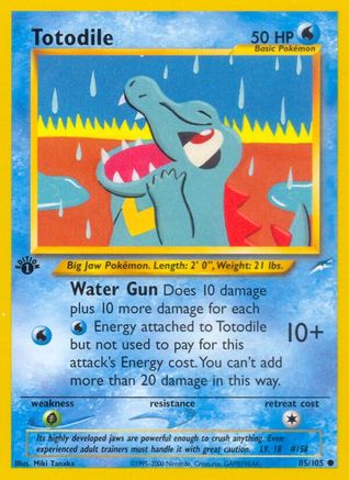 Totodile 085  - 1st Edition Neo Destiny - Common