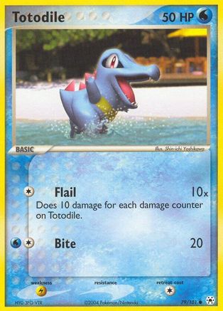 Totodile 079  - Reverse Holofoil Hidden Legends - Common