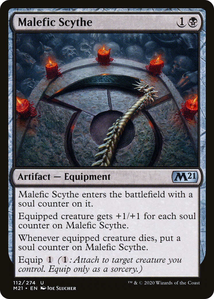 Malefic Scythe (M21-112) - Core Set 2021 Foil