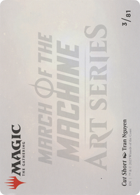 Cut Short // Cut Short (AMOM-003) - March of the Machine Art Series (Borderless) Foil