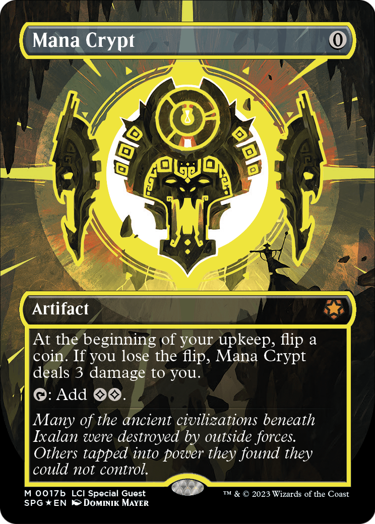 Mana Crypt (0017b) (Borderless) (SPG-17B) - Special Guests Foil
