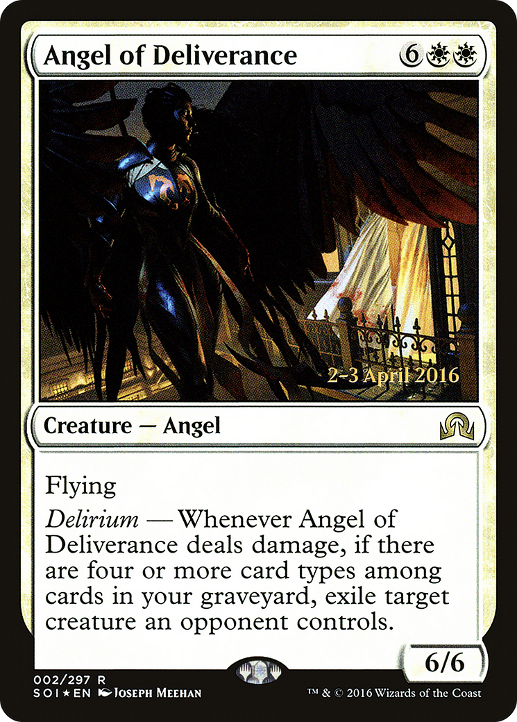 Angel of Deliverance (PRE-002) - Shadows over Innistrad Promos Foil