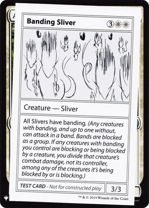 Banding Sliver (CMB1-) - Mystery Booster Playtest Cards 2019
