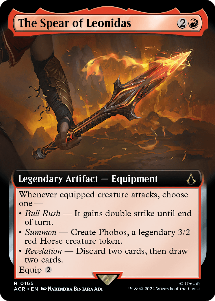 The Spear of Leonidas (Extended Art) (ACR-165) - Assassin's Creed: (Extended Art) Foil